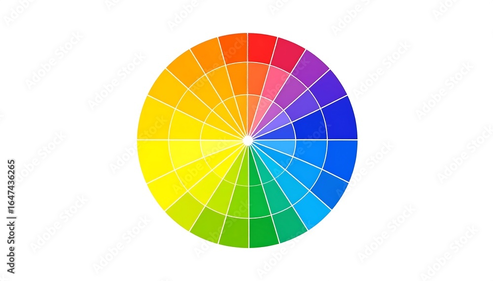 Obraz premium Colorful circular color wheel (2)