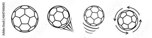 Soccer icon. Football icon set