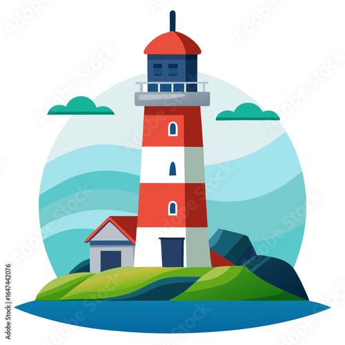 lighthouse vector illustration 