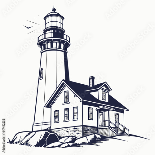 lighthouse vector illustration 