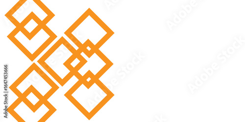 Abstract geometric background illustration with star of David symbols and cube shapes