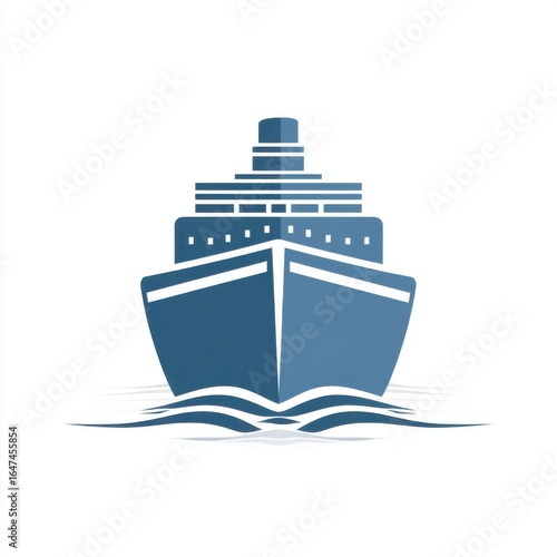 Cruise Ship Ocean Vessel Flat Icon