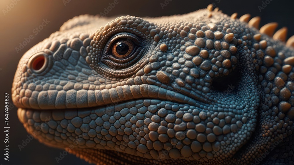 Fototapeta premium Close-up lizard head