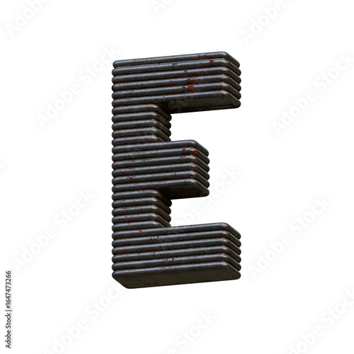 Rusty Wire 3D Alphabet or PNG Letters