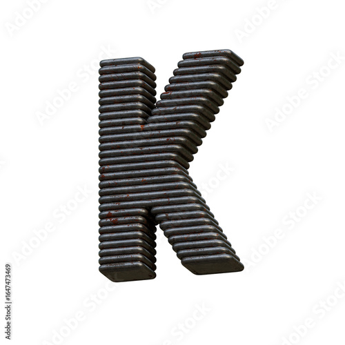 Rusty Wire 3D Alphabet or PNG Letters