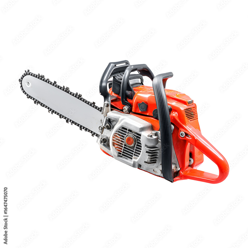 Fototapeta premium Chainsaw Power Tool Isolated