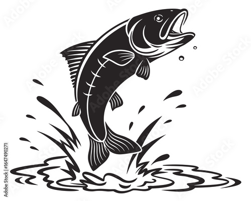 black and white fish