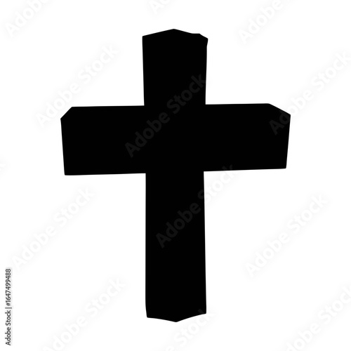 Christian cross symbol vector illustration for faith religion and spirituality concept design