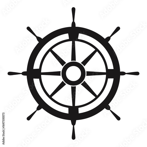 vector illustration of steering wheel