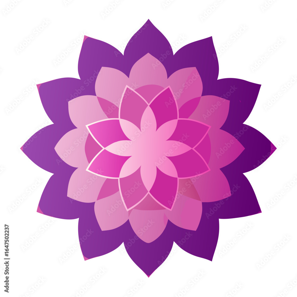 Fototapeta premium pink flower mandala