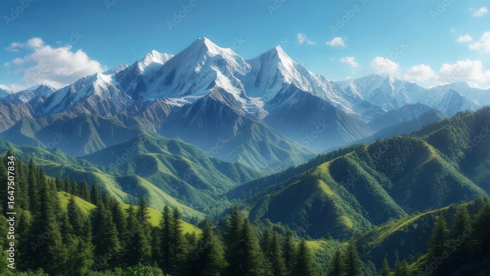 Fototapeta premium Majestic Mountain Range