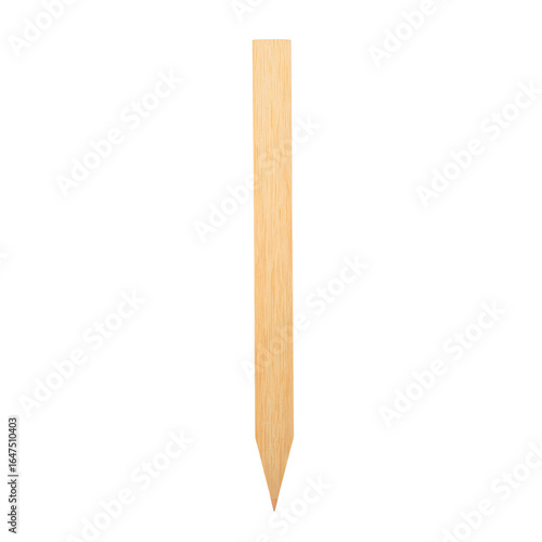 Bamboo planting stake standing, gardening tool, Isolated