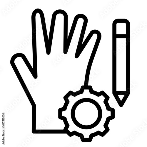 Hands On Activities  Icon Element For Design