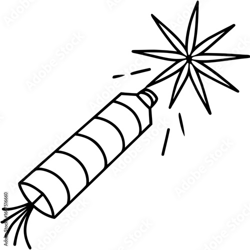 Firecracker Blast Art Vector
