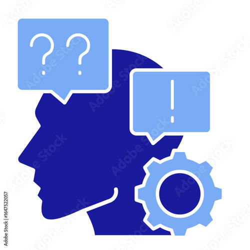 Critical Thinking  Icon Element For Design