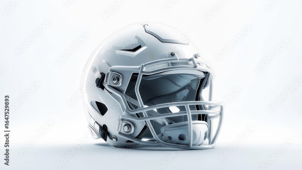 Fototapeta premium White football helmet