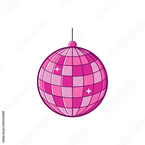 pink disco ball