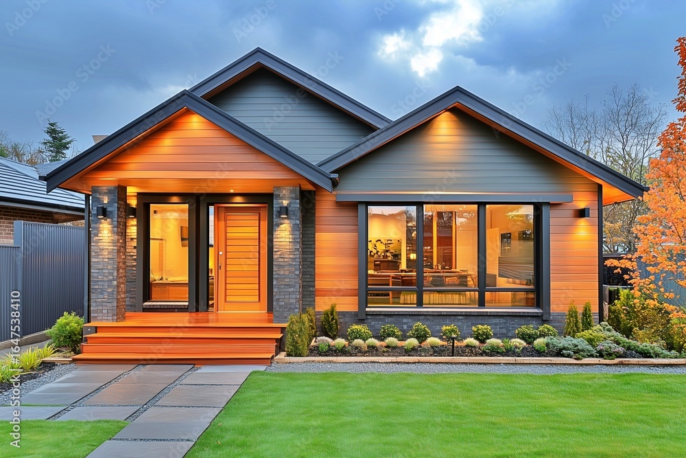 Fototapeta premium オシャレな戸建ての住宅 