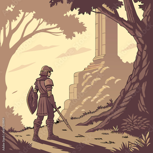 16bit magic fantasy fighter character