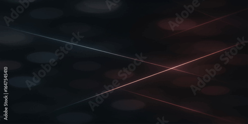 Abstract red background with glowing blue fractal lines create an energetic night sky pattern