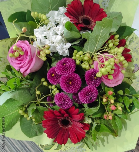 bouquet of flowers as a gift