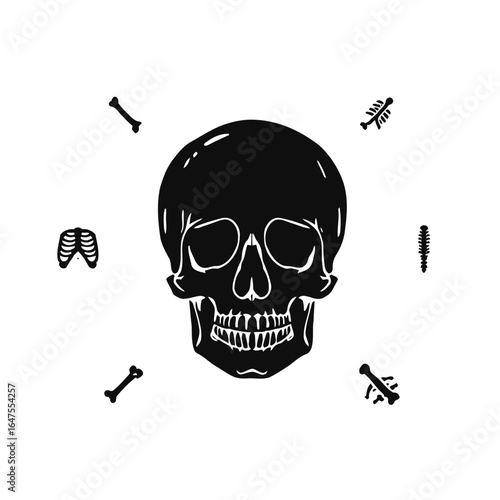 A Jolly Roger skull and crossbones pirate flag is a symbol of danger and death