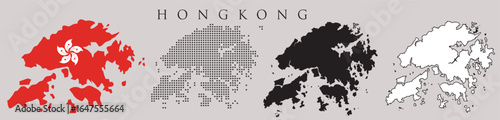 hong kong different design map set