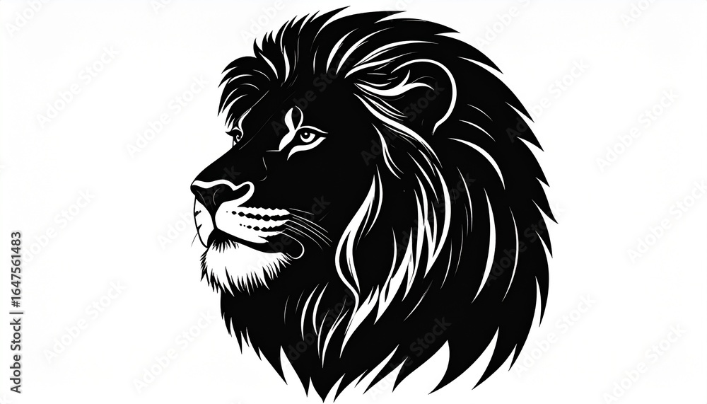 Fototapeta premium Macro Animal Head & Shell Silhouette Vector Collection