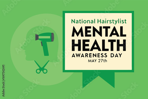 National Hairstylist Mental Health Awareness Day with Tools hairdresser