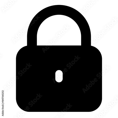 Closed Padlock Icon Security Symbol