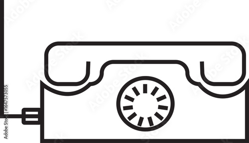 Wire Telephone set icon