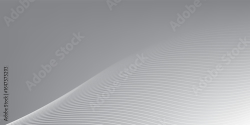 White and gray abstract gradient background wallpaper vector image for backdrop or presentation