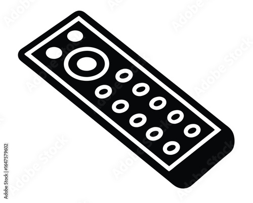 Isometric Remote Control Icon Design for Television Control and Digital Use