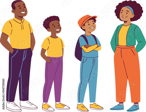 varied ethnicity individuals together design
