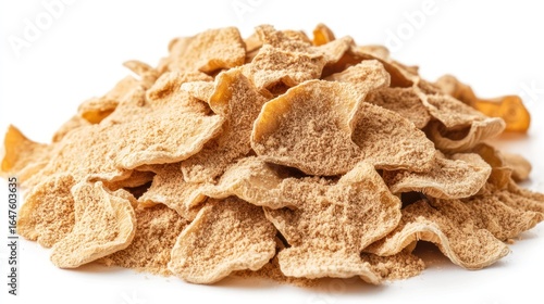 Pile of dried ginger slices, dusted with powder