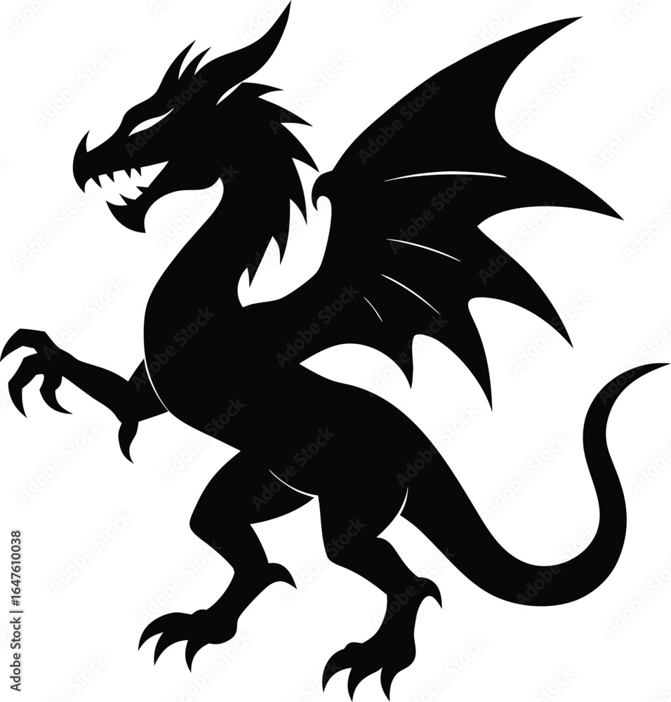 Fototapeta premium dragon vector illustration