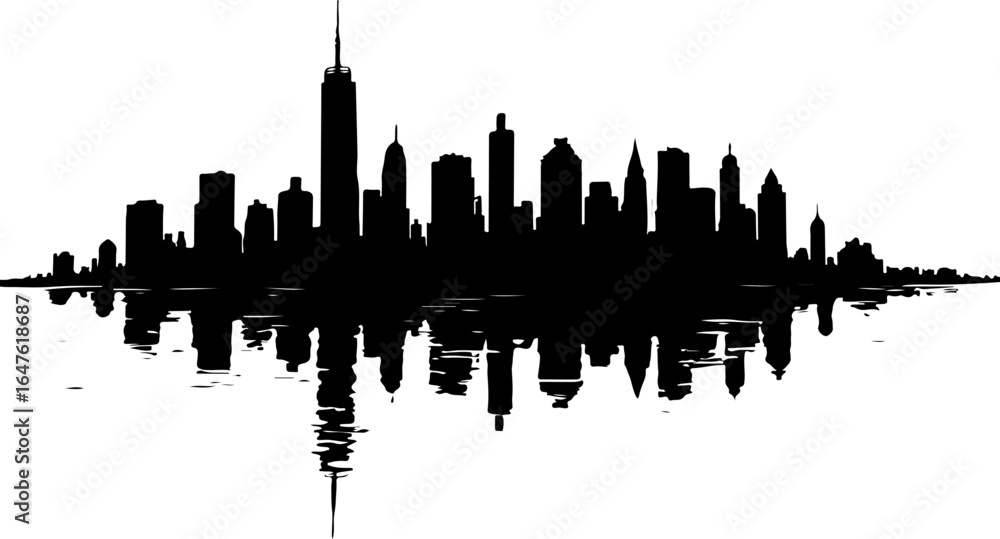 Fototapeta premium Toronto City Skyline Silhouette