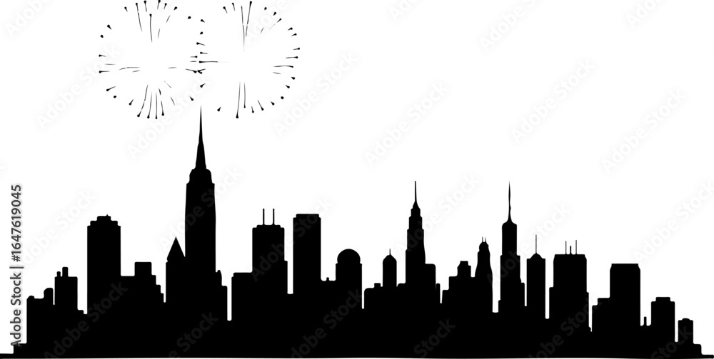 Fototapeta premium Toronto City Skyline Silhouette