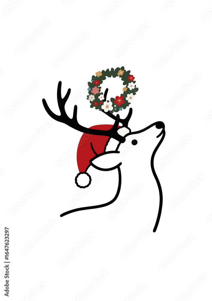 Obraz premium Christmas design vector illustrations for T-shirt, bag,greeting card, party invitation card