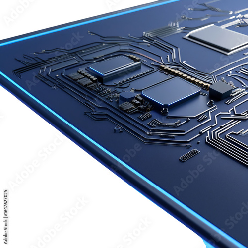 Technology Circuit Board Futuristic Design and Modern Electronics