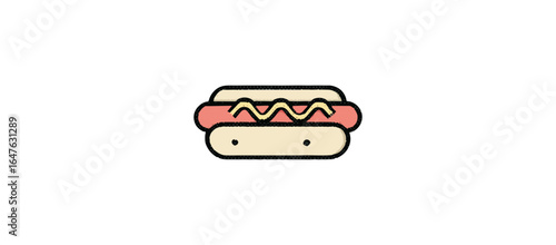 Hot dog illustration graphic design