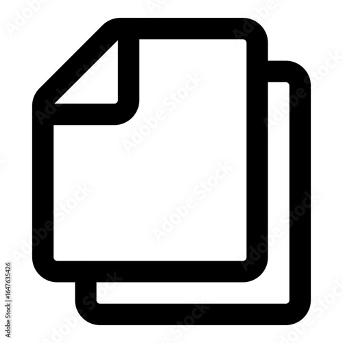 Two Overlapping Documents Icon