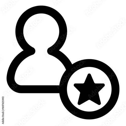 User Profile Icon with Star