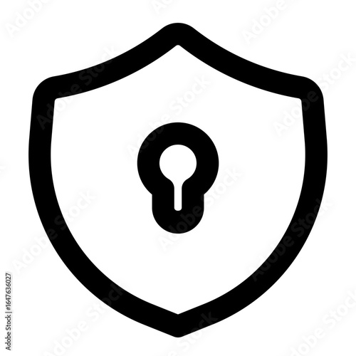 Shield Keyhole Security Icon