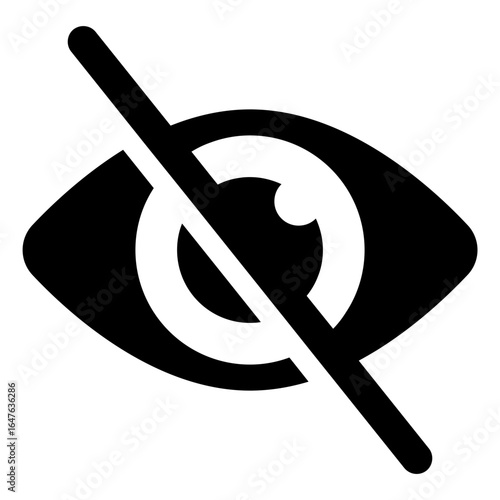 Crossed Out Eye Icon