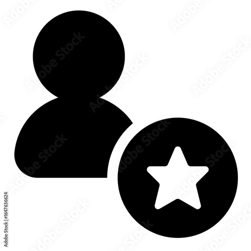 User Profile Icon with Star