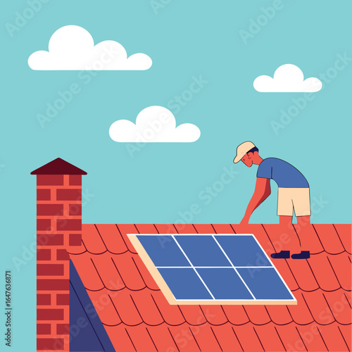 Solar panel installation
