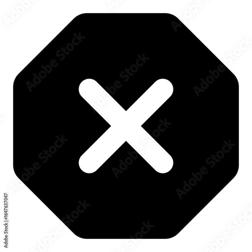 Octagon Cancel Icon