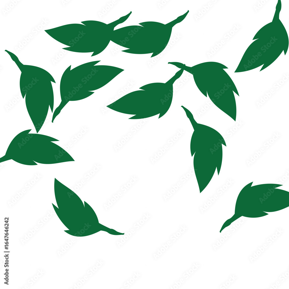 Obraz premium geometric floral green pattern background