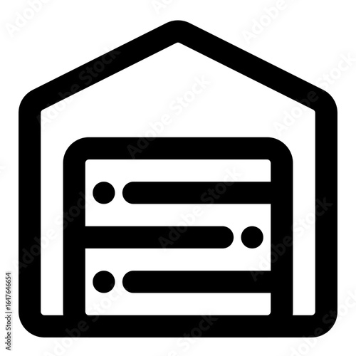 Warehouse Storage Building Icon